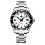 Phoibos Leviathan 40 Automatic Dive Watch with White Dial #PY050E