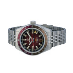 Islander Port Jefferson GMT Skin Diver Automatic Watch with Maroon Dial #ISL-249