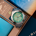 Spinnaker 40mm Croft Dolphin Project LE Dive Watch with Ocean Turquoise Dial #SP-5129-33