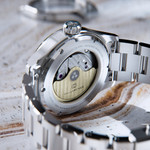 Henry Archer Vesterhav Slim Automatic Watch with Polar Black Dial #HAC-VES-POB-3LI
