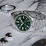 Henry Archer Vesterhav Slim Automatic Watch with Green Tide Dial #HAC-VES-TDE-3LI