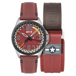 AVI-8 P-51 Mustang Twilight Tear Automatic LE with Twilight Red Dial #AV-4111-03