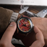 AVI-8 P-51 Mustang Twilight Tear Automatic LE with Twilight Red Dial #AV-4111-03