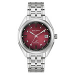 Bulova Jet Star Watch with Precisionist Movement and Claret Dial #96B401