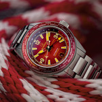 Islander Calabro GMT World Time Watch with Red Dial #ISL-242