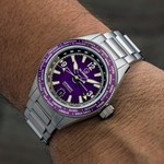 Islander Calabro GMT World Time Watch with Purple Dial #ISL-243