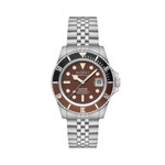 Duxot Atlantica Automatic Dive Watch with Chocolate Brown Dial #DX-2057-99