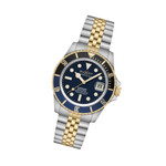 Duxot Atlantica Automatic Dive Watch with Two Tone Blue Dial #DX-2057-AA