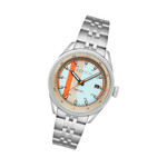 Cadola Pista Automatic Watch with Light Blue Striped Dial #CD-1031-55