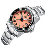 PHOIBOS x ISLANDER LE Leviathan 40 Automatic  Watch with Coral Dial #PY050-LIW11