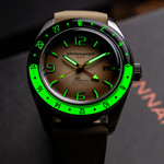 Spinnaker Fluess GMT Automatic Watch with Sandstorm Brown Dial #SP-5120-AA