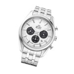 Orient TX03 Solar Quartz Chronograph Diver Watch with White Dial