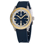 Varsity Automatic Watch with Blue Dial and Gold Accents #VW-02