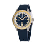 Varsity Automatic Watch with Blue Dial and Gold Accents #VW-02