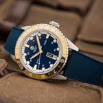 Varsity Automatic Watch with Blue Dial and Gold Accents #VW-02