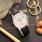 KUOE Old Smith 90-001 Quartz 35mm Dress Watch #OS90001-BBL-O-BK-SA