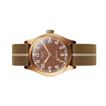 KUOE Old Smith 90-002 Bronze Case 35mm Automatic Watch with Brown Dial #OS90002BZ-ND-BR-KB
