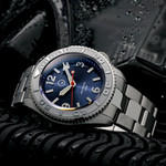 Islander Red October V2 Dive Watch with Radiant Blue Dial #ISL-323