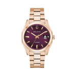 Bulova Surveyor Rose Gold-Tone With Purple Dial #97B234 Bulova Surveyor Rose Gold-Tone With Purple Dial #97B234