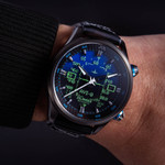 AVI-8 x Islander Limited Edition F-14 HUD Automatic with Gradient Blue Dial #AV-4142-LIW01