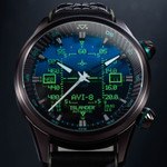 AVI-8 x Islander Limited Edition F-14 HUD Automatic with Gradient Blue Dial #AV-4142-LIW01