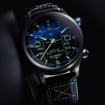 AVI-8 x Islander Limited Edition F-14 HUD Automatic with Gradient Blue Dial #AV-4142-LIW01
