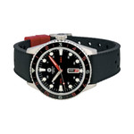 Varsity Automatic Watch with Black Dial, Red and White Accents #VW-05