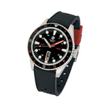 Varsity Automatic Watch with Black Dial, Red and White Accents #VW-05
