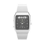 Timex Q 1982 Ana-Digi Reissue 33mm Stainless Steel Bracelet Watch #TW2Y05900