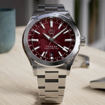 Henry Archer Verden GMT Meteorite Spectral Red Watch #HAC-VER-SPR-3LI