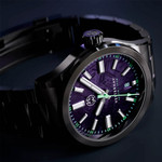 Henry Archer Vesterhav Meteorite Fusion Purple DLC Watch #HAC-VES-FSP-3LI