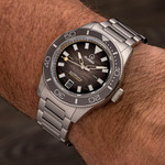 Islander Bayport Automatic Dive Watch with Warm Grey Wave Dial #ISL-314