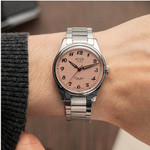 KUOE Royal Smith 90-006 Pink Dial Watch with Breguet Numerals #RS90006BG-SV-PK