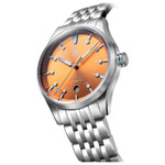 Second Hour Fusion Mk1 Watch with Orange Dial #SEC-HOU-18