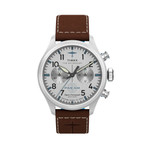 Timex x Pan Am® Waterbury Ace Chronograph 41mm Leather Strap Watch #TW2Y38700