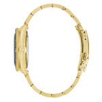 Caravelle Sea Hunter Automatic Goldtone Watch with Green Dial #44B128