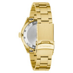 Caravelle Sea Hunter Automatic Goldtone Watch with Green Dial #44B128