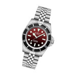Duxot x Islander Mechaquartz Atlantica Dive Watch with Degrading Red Dial #DX-2070-LIW33