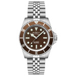 Duxot x Islander Mechaquartz Atlantica Dive Watch with Brown Dial #DX-2070-LIW55