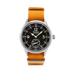 Techne 39.5mm Merlin Quartz Aviator Watch with Orange Strap #246.025