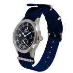 Techne 39.5mm Merlin Quartz Aviator Watch with Navy Blue Strap #246.026