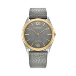 Citizen Eco-Drive Suratto Thin Watch with Grey Dial #AR3124-07H