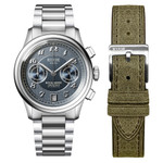 KUOE ROYAL SMITH 90-012 Automatic Chronograph with Navy Dial #RS90012-A-NV-FLAT