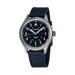Islander Babylon HV1000 Titanium Solar Field Watch with Blue Dial #ISL-334