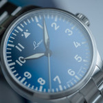 Laco 42mm Augsburg Blaue Stunde Automatic Pilot Watch on Bracelet #862100.2MB