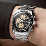 Nivada Grenchen Chronosport Mecaquartz Watch with Black Dial #77001Q45