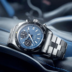 Nivada Grenchen Autochron Watch with Blue Dial #77003A45