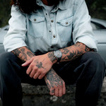 Nivada Grenchen Chronoking Mecaquartz with Interchangeable Bezel #87048Q10