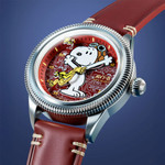 AVI-8 x Peanuts Flyboy Airmaster 40 Meca-Quartz Snoopy Flying Ace #AV-4138-02