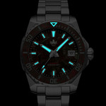 Phoibos Leviathan 40mm Dive Watch with Blue Forged Carbon Fiber #PY062B